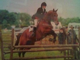 'Herbie' and I taking part in a working hunter class at Tattersall's '05.